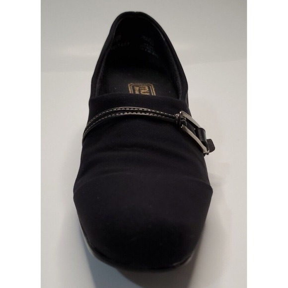 Munro American Women's Shoes Cindi Black Fabric Heels With Strap Sz 8.5M - Picture 10 of 16